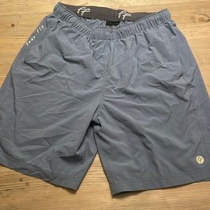 Free Fly Apparel Mineral Blue Bamboo Athletic Shorts